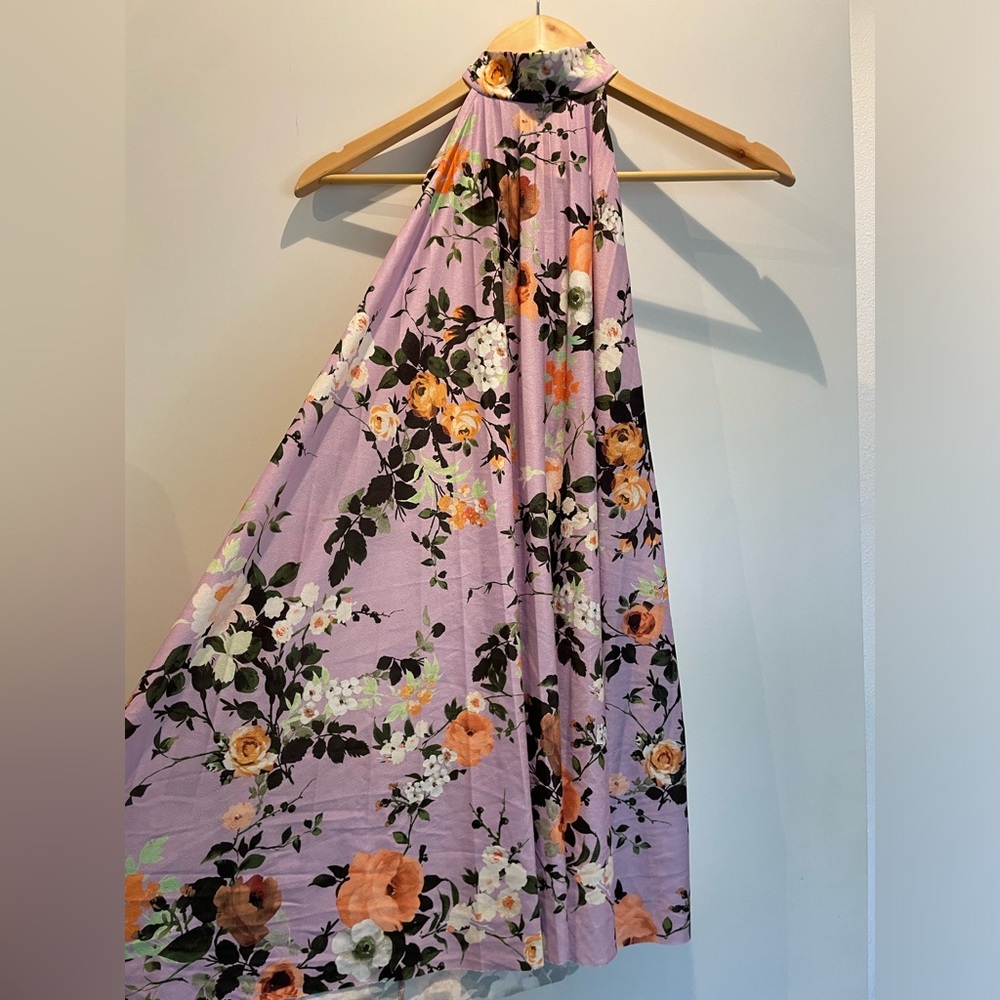 ASOS Halter Neck Floral Mini dress